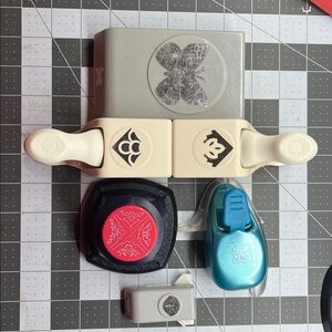 Craft Paper Punch Set with Butterfly and Floral Designs